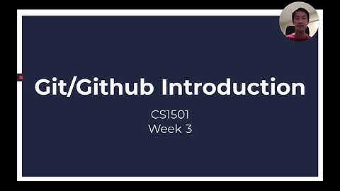 Week 3: Git and GitHub