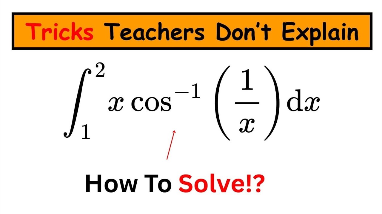 Tricky Integrals How do we Solve this Tricky Integral?! - YouTube