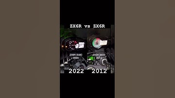Kawasaki ZX6R 2020 VS ZX6R 2012 😱😈 #shorts #kawasaki #viralshorts