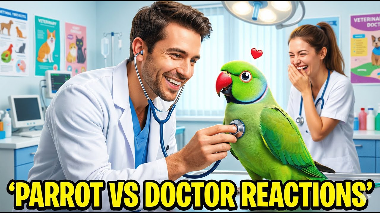 Parrot vs Vet Reactions 😂 | Funniest Checkup Moments Part 1