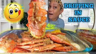 EXTRA LARGE SNOWCRAB SEAFOOD BOIL FT. @nenesmunchies SEAFOOD BUTTER SEASONING