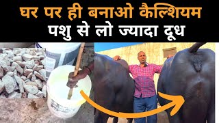 पशुओं का कैल्शियम घर पर बनाना सीखो| How to make calcium | calcium ke fayde dairy farming mein