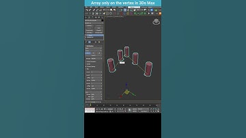 Array Modifier on Spline Vertexes in 3Ds Max #shorts #3dsmax #array #spline #vertex