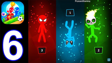 Stickman Party 1 2 3 4 MiniGames - Gameplay Walkthrough Part 6 Tournament Mode Random Games Stick
