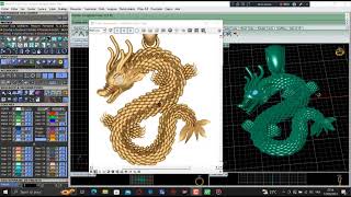 Necklace dragon design speed modeling MATRIX9  - Dehbi design