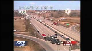 Overturned Semi Causing Traffic Delays on I-94 E near 169