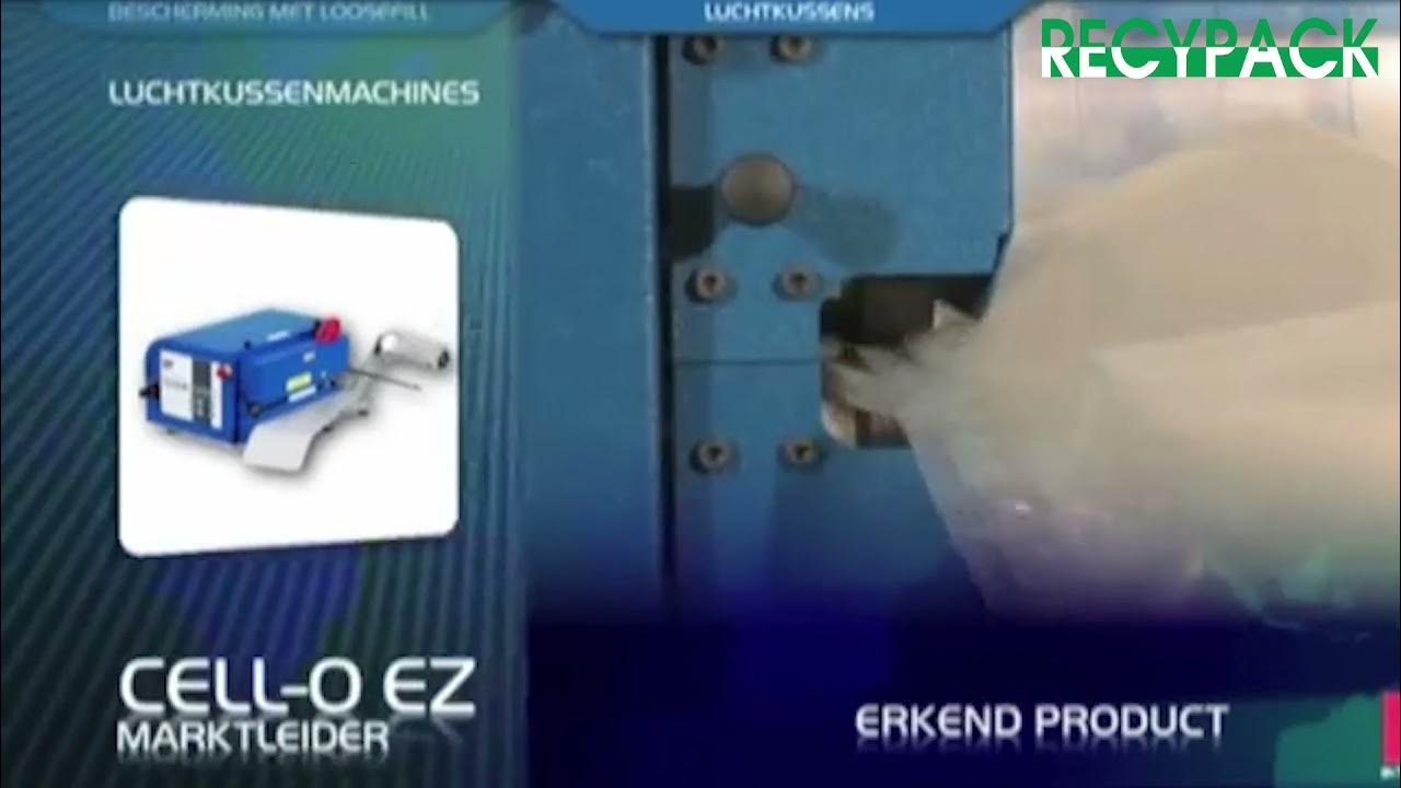 Cell O EZ air cushion Pregis Recypack Sustainable Packaging YouTube
