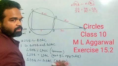 Circle class 10 icse M L Aggarwal || Circle class 10 || Solution || Exercise 15.2