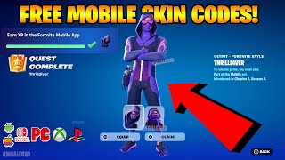 How To Get Thrilldiver Skin FREE CODES Fortnite! (Any IOS & Android Mobile Device) Free Mobile Skin! screenshot 5