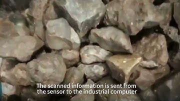 Mingde Heavy duty AI ore sorting machine separate Iron slag to get Barite,  counterweight stone