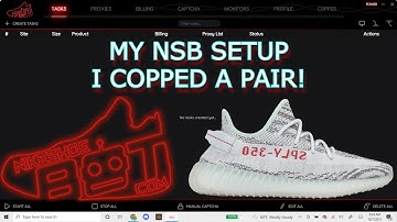NSB : I COPPED a pair of Yeezy 350 Blue Tints on Yeezysupply with NikeShoeBot - How i setup my tasks