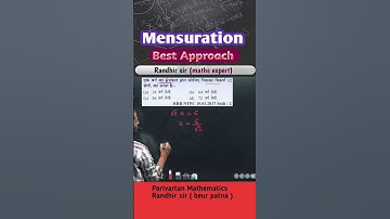 Mensuration || Best approach || Maths by Randhir sir || #railway #ssc #shortvideo #viral