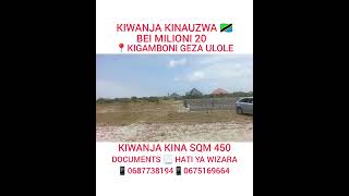 Plot For Sale  Bei Milioni 20kigamboni Geza Ulole  06751696640687738194