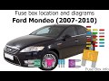 Fuse box location and diagrams: Ford Mondeo (2007-2010)