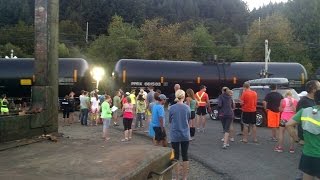 PNWR Oil Train Tears Hood to Coast In Half