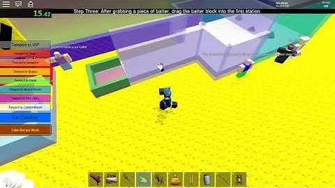 ROBLOX: Make a Cake and Feed the Giant Noob Speedrun (cake) (34.80)