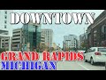 Grand rapids  michigan  4k downtown drive