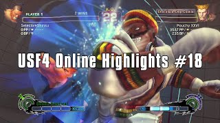 USF4 Online Highlights #18 (featuring SVGE G0D, SelectiveShinku, BanterKG and more)