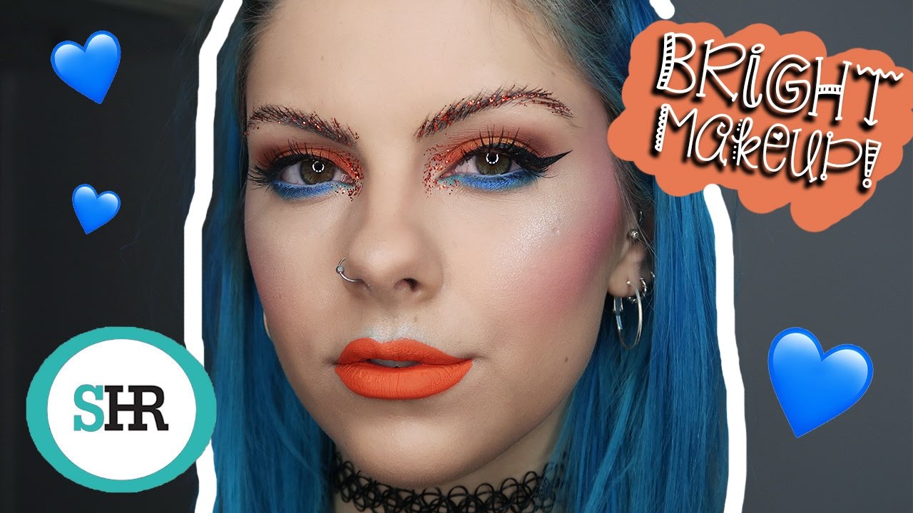 How To: WEAR BRIGHT COLOURED MAKEUP | ad - YouTube