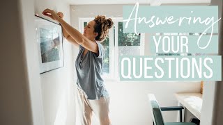 Follow along my frumpy Mom day, declutter + answering your Questions