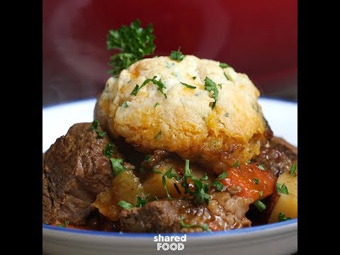 Guinness Beef Stew with Cheddar Dumplings