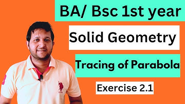 Tracing of conic | solid geometry chapter 2 | solid geometry ex 2.1 | Mathslighthouse