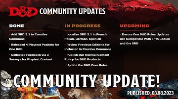 D&D Community Update | Nerd Immersion