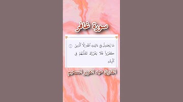 سورة غافر | الآية ٤ | القارئ عبد العزيز السحيم