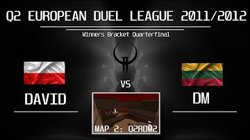 Quake2 EDL #10 Quarterfinal | David vs DM - 3rd map q2rdm2