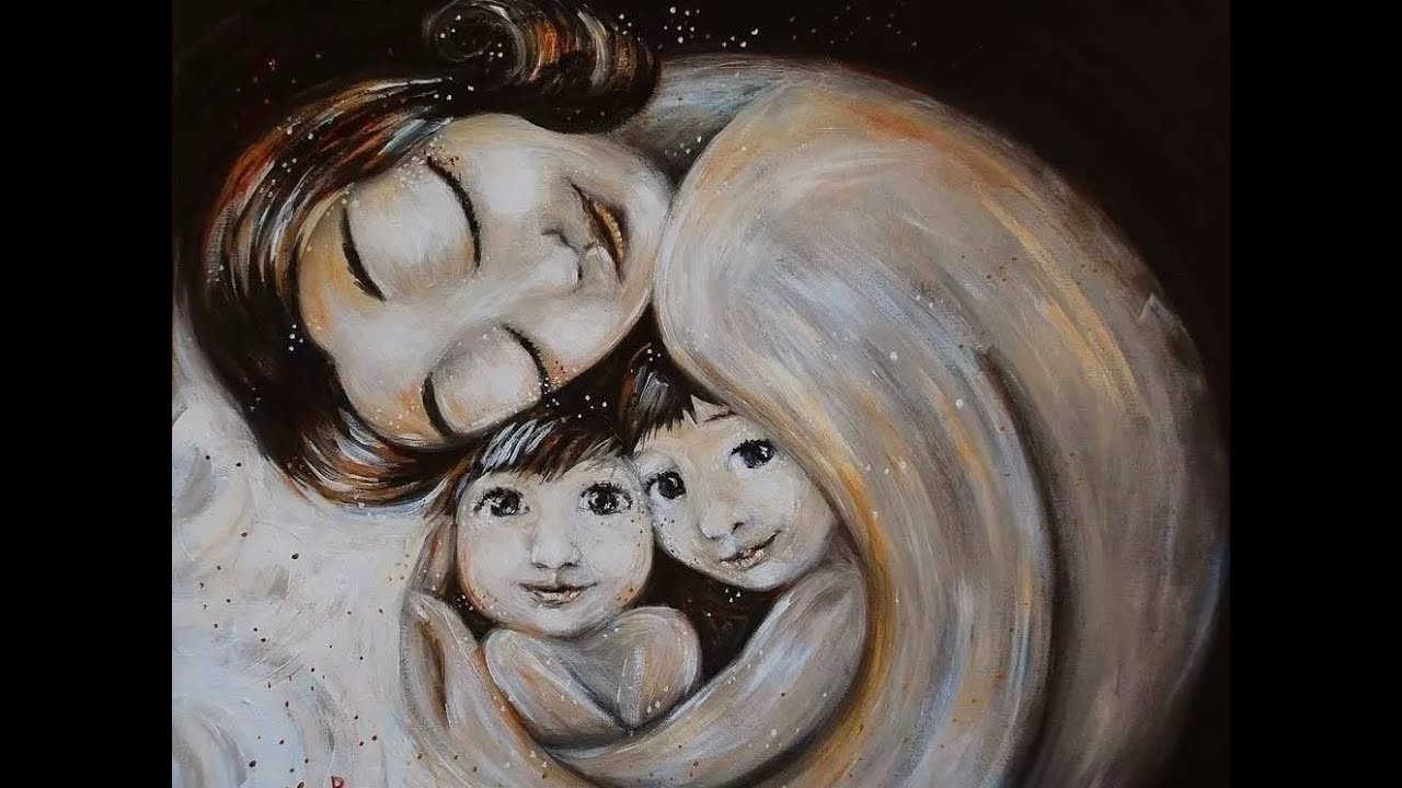 Мама и два сына картинка