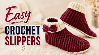 DIY Crochet Half-Boots | Easy & Customizable Step-by-Step Guide.Crochet Slipper Socks for Beginners 