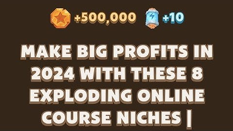 Make Big Profits in 2024 with  8 Exploding Online Course Niches | MemeGirls | Memefi New Video Code