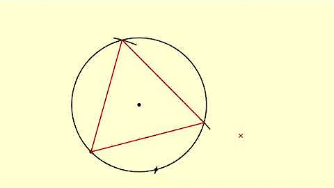 How to construct an equilateral triangle inscribed in a circle