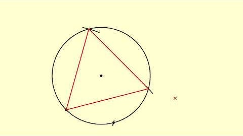 How to construct an equilateral triangle inscribed in a circle