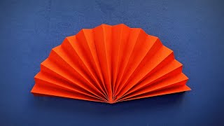 Как сделать бумажный веер | Веер оригами