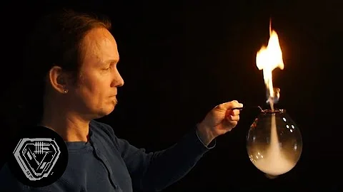 Fire Tornado inside a bubble | Orbital Loop.