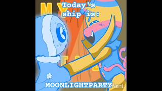 where are my MoonlightParty shippers? #fypシ #dandysworld #ship #animation #rarepair