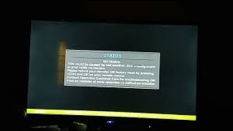 how to fix openview saying no signal,no channel