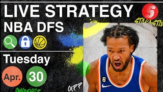 NBA DFS Strategy Tuesday 4\/30\/24 | DraftKings \& FanDuel NBA Lineup Picks