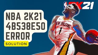 bestikke Erfaren person sjækel SOLVED: NBA 2K21 4b538e50 Error | How To Fix Can't Connect To Server [2022]  - YouTube