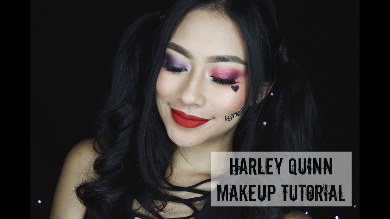 HARLEY QUINN Makeup Tutorial GIVEAWAY Claudia Novira YouTube