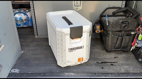 Toughbuilt compact cooler review and ice retention.