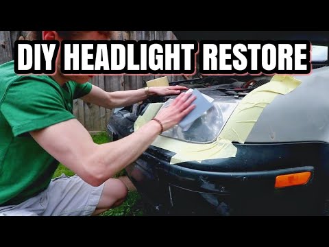 How To Sand And Clear Coat Headlights