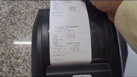 Electronic Weighing Scale with external dot matrix printer