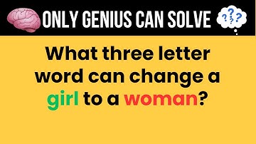 ONLY A GENIUS CAN SOLVE THESE 15 TRICKY RIDDLES | Riddle Quiz - Part 2