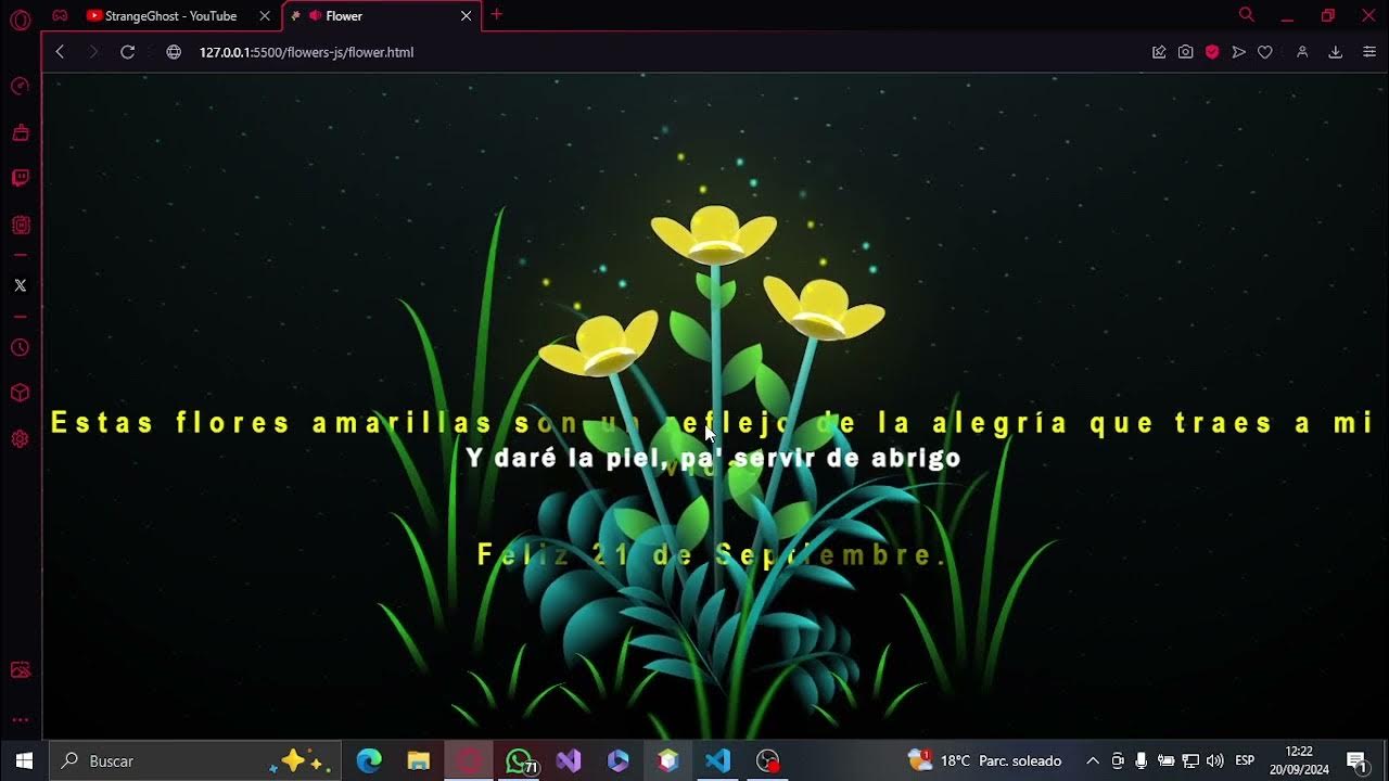Flores Amarillas con HTML, CSS y JavaScript + canción de MiloJ - MAI ...