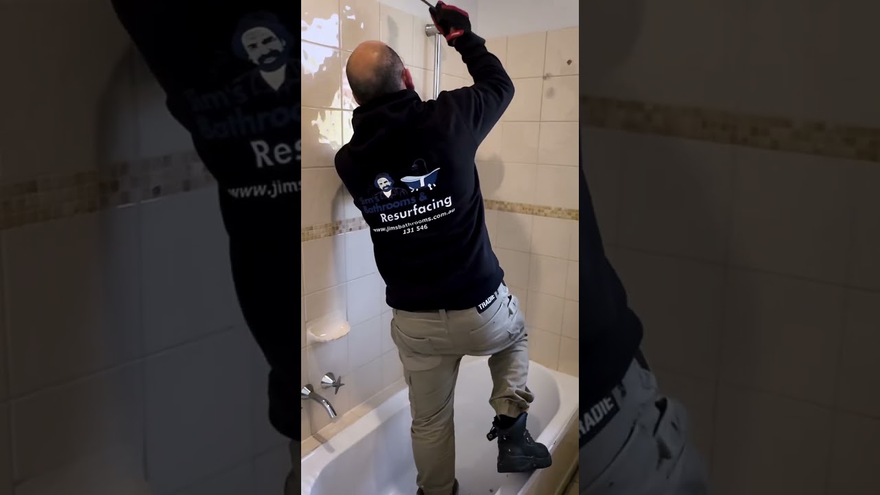 Part 1 of a full bathroom renovation with Jim’s Bathrooms #bathroommakeover #renovations #jimsgroup