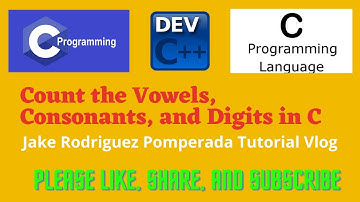 Count Vowels , Consonants,  and Digits  in C