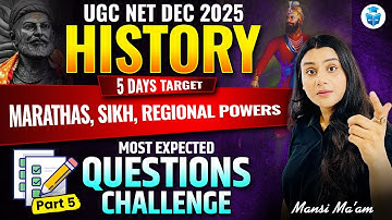 UGC NET History 2025 | Marathas, Sikh, Regional Powers Most Expected Questions | JRFAdda