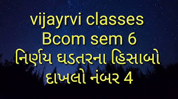 Bcom sem 6 nirnay ghadtar na hisabo 4
